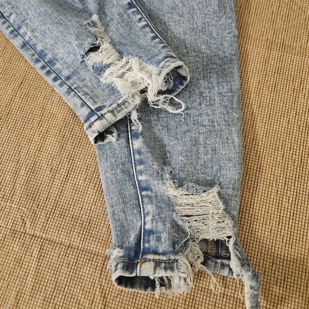 American Eagle Outfitters Super Hi Rise Jegging destroyed next level strecth 12S - Picture 12 of 16